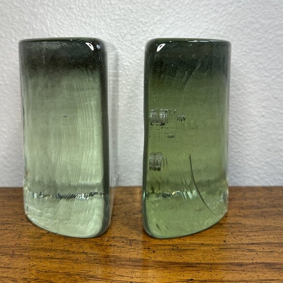 Mid-Century Modern Blenko Glass Bookends  (Set of 2) - Picture 1 of 16